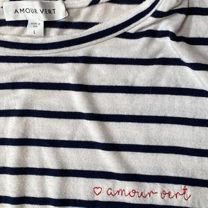 Amour Vert Embroidered Tee